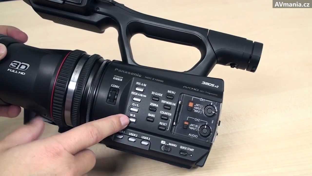 Panasonic HDC-Z10000: poloprofesionální 3D kamera - YouTube
