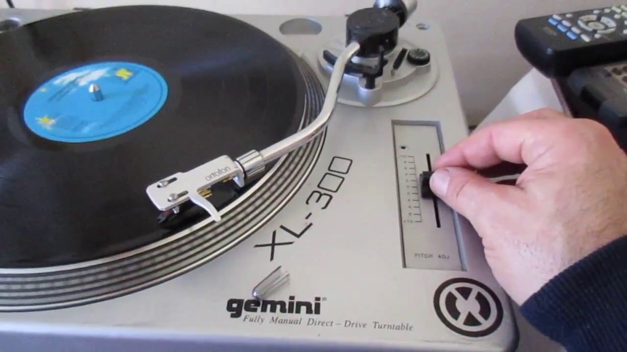 GEMINI XL300 DJ TURNTABLE ÚJ ORTOFON HANGSZEDŐVEL - YouTube