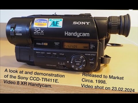 Sony CCD-TR411E. Video8 XR Handycam - YouTube