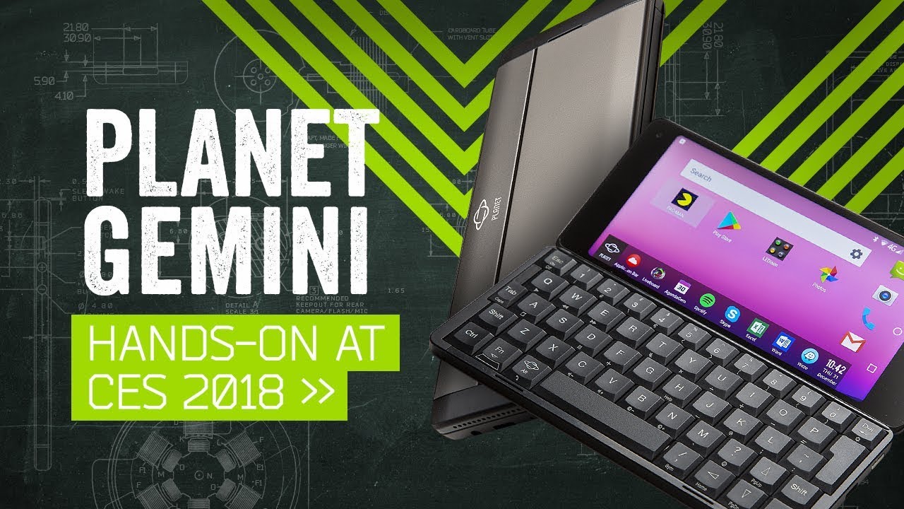 Planet Gemini PDA Hands-On: The Dream Of The 90s Is Alive - YouTube