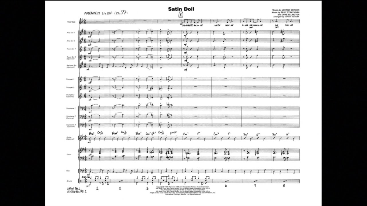 サテン・ドール (Bb)【Satin Doll (Key: Bb)】 - デューク・エリントン