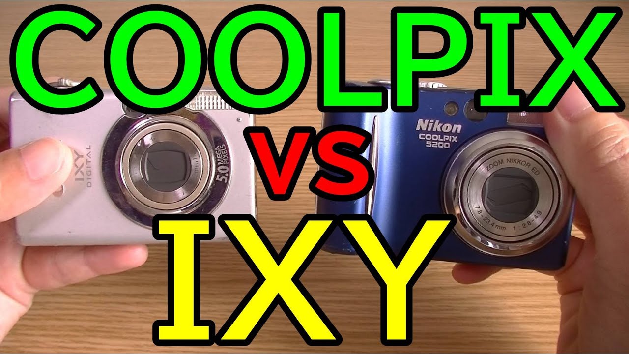 ジャンクコンデジ対決】キヤノンIXY500(108円) vs ニコンCoolpix5200