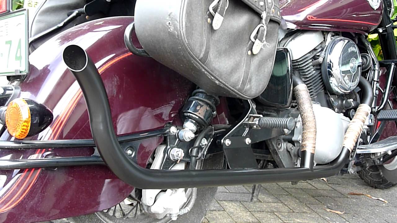 バルカンドリフター1500カスタムマフラー - YouTube