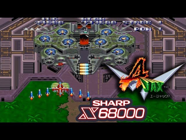 X68000 エージャックス / A-JAX - Full Game - YouTube