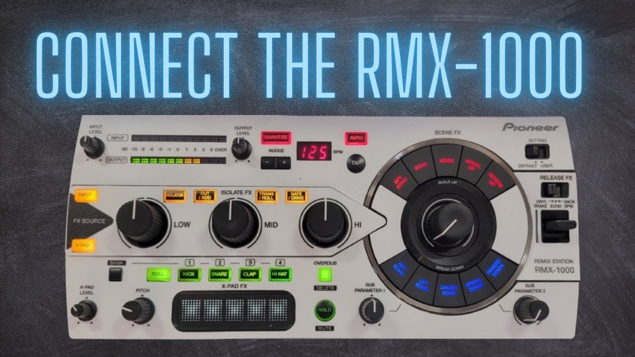 How to hook up the Pioneer RMX-1000 - YouTube
