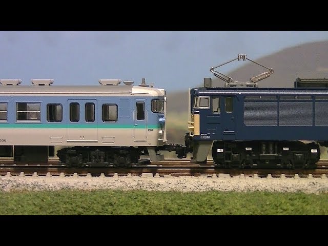 KATO EF63 3次形 115系1000番台 長野色 - YouTube