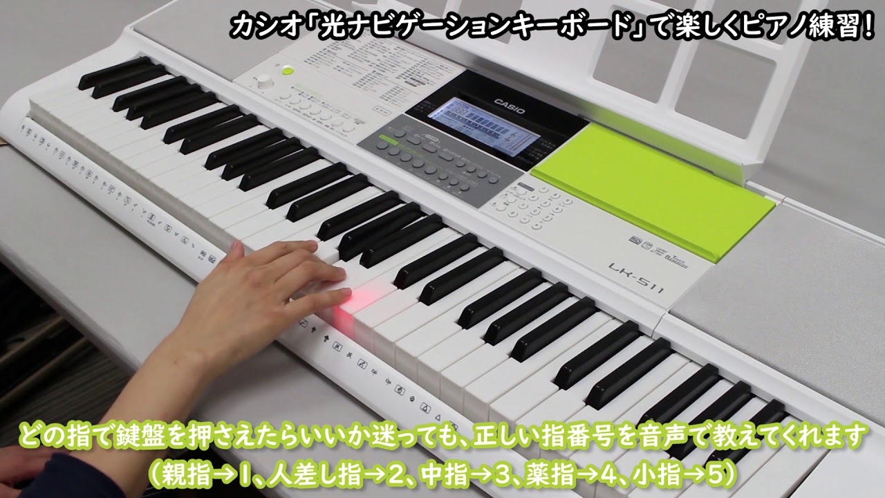 光ナビゲーションキーボード LK-511」は音声でもナビしてくれる - YouTube