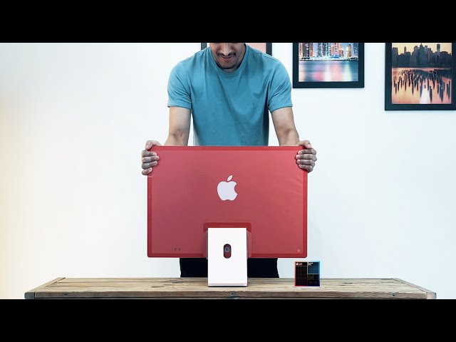 Unboxing | My M1 Red iMac 2021 | First Impressions | In Love - YouTube