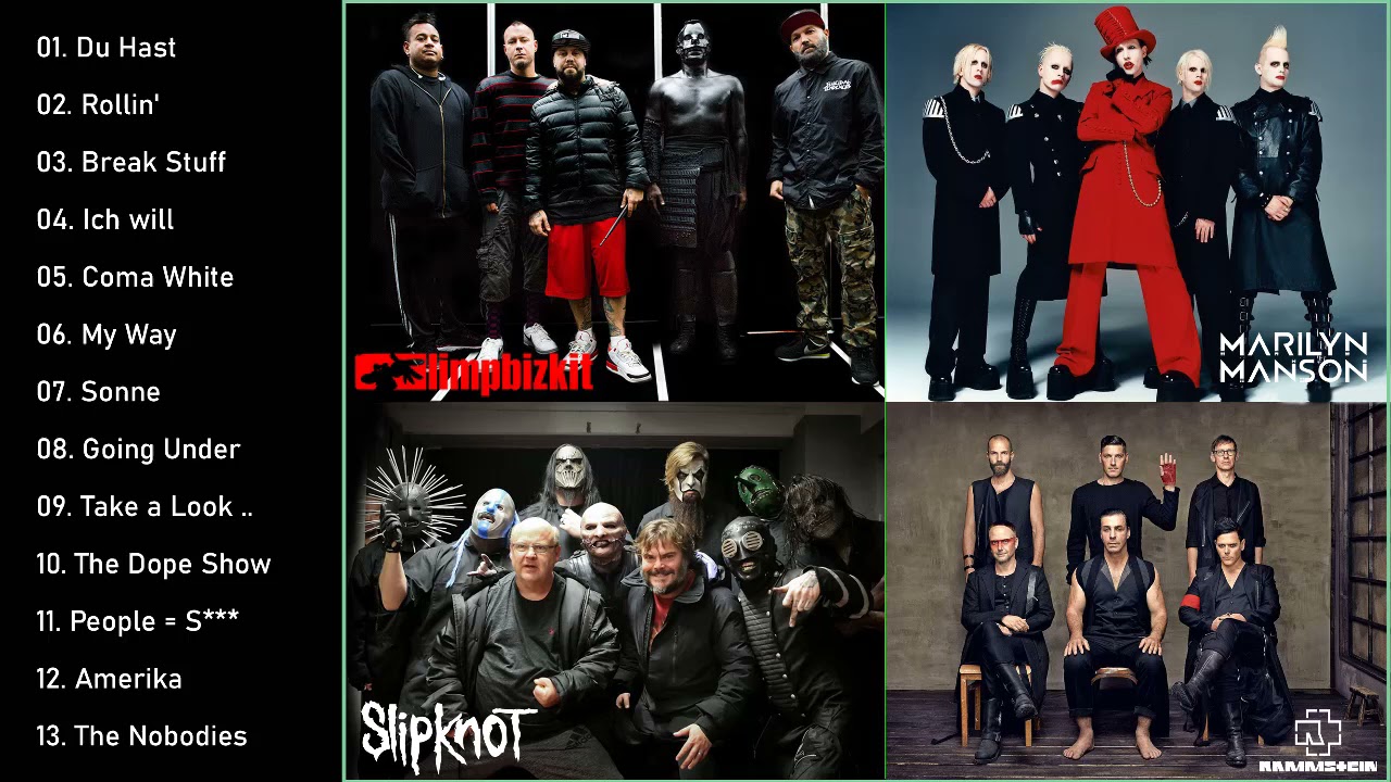 Rammstein, Slipknot, Limp Bizkit, Marilyn Manson Greatest Hits