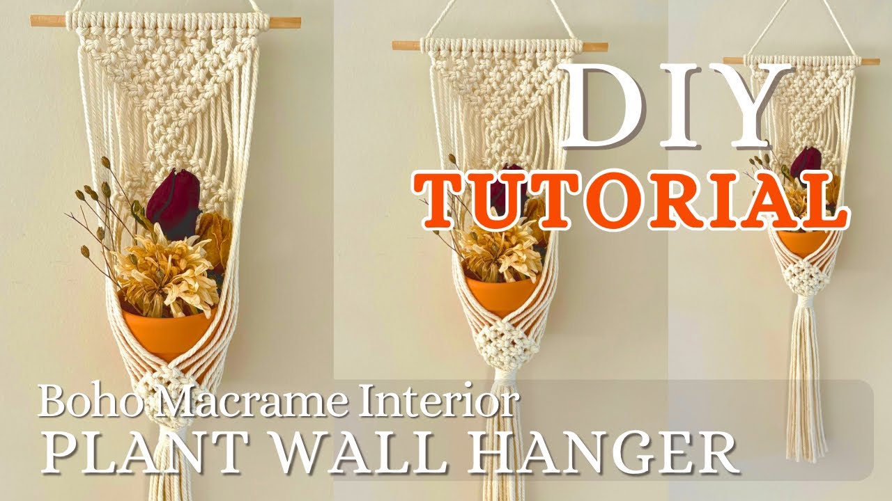 TUTORIAL】DIY Easy Macrame Wall Hanging Tutorial | Classic