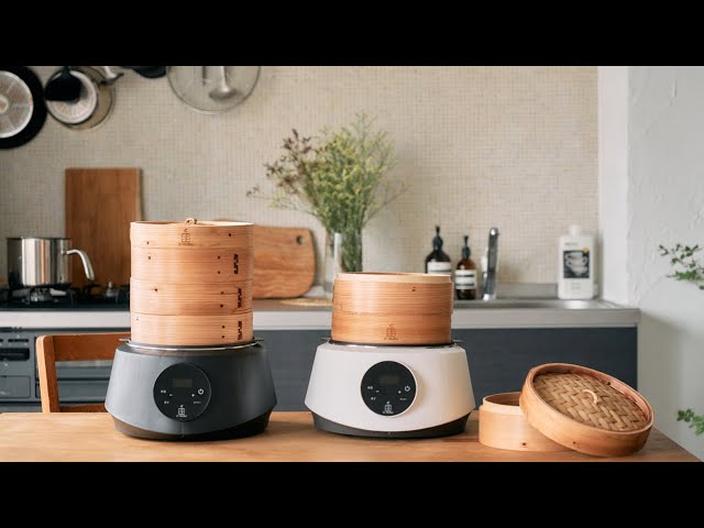 Ocrasi 電気せいろ蒸し器「O'MUSU」の紹介 - YouTube