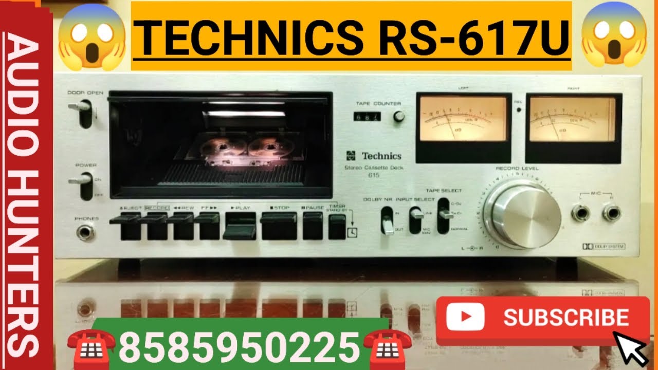 😱😱 LEGENDS TECHNICS RS-617U CASSETTE DECK MADE JAPAN #music