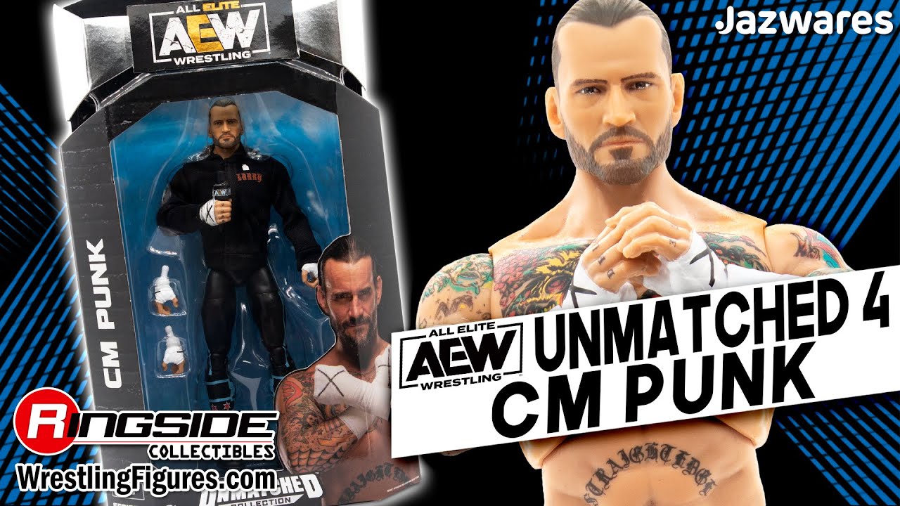 CM Punk - AEW Unmatched Series 4 Toy Wrestling Action Figure by