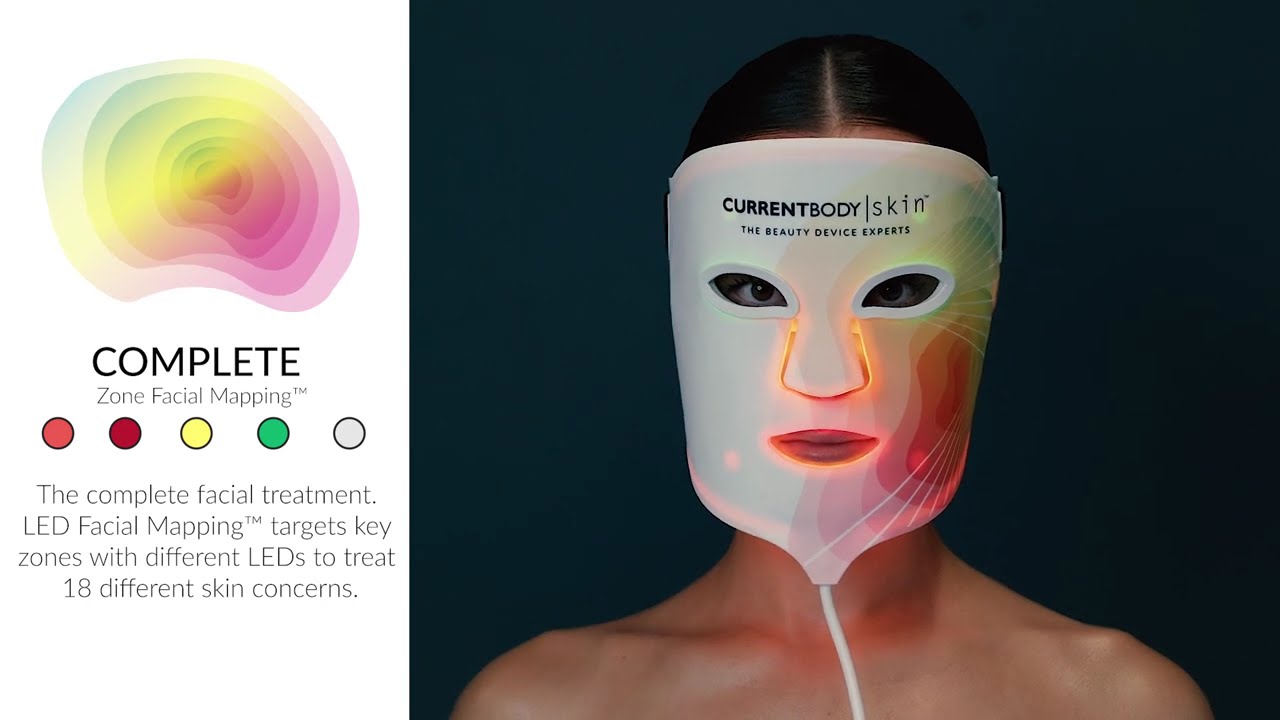 CurrentBody Skin 4-In-1 LED Face Mask - YouTube