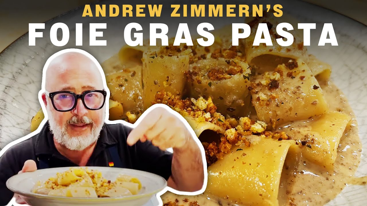 Recipe: Foie Gras Pasta | Andrew Zimmern - YouTube