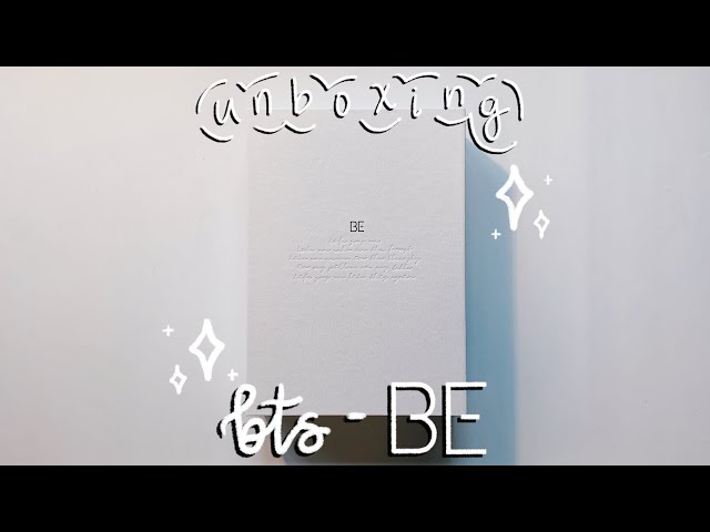 unboxing BTS ❝ BE (DELUXE EDITION) ❞ - YouTube