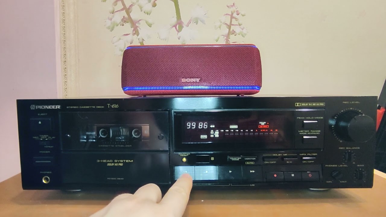 Pioneer T-616 Stereo Cassette Deck. Restoration audio cassette