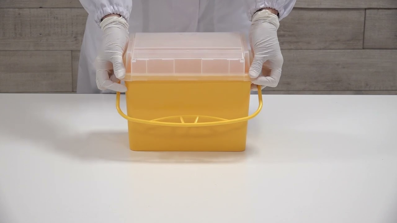 7-1268-02 プロシェア注射針回収ボックス 4L N4 【AXEL】 アズワン