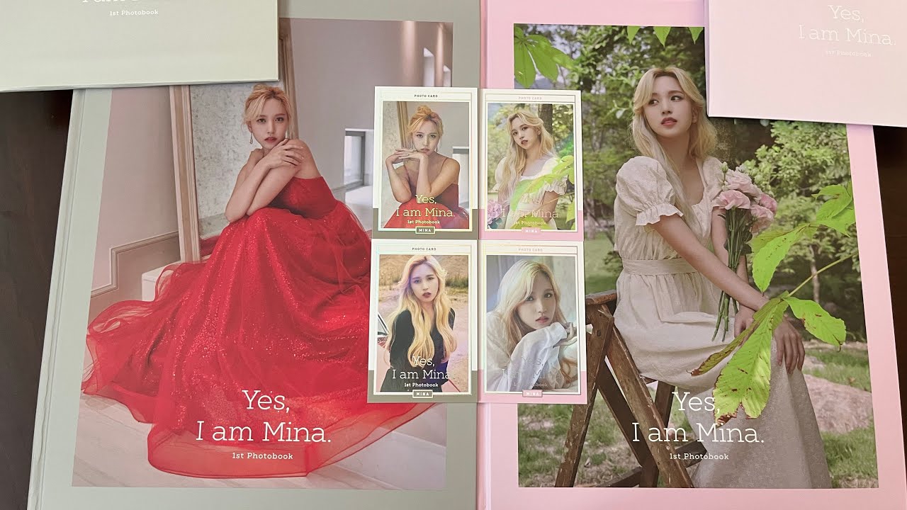 Unboxing] Yes, I Am Mina 1st Photobook ⟡ Grey & Pink Versions