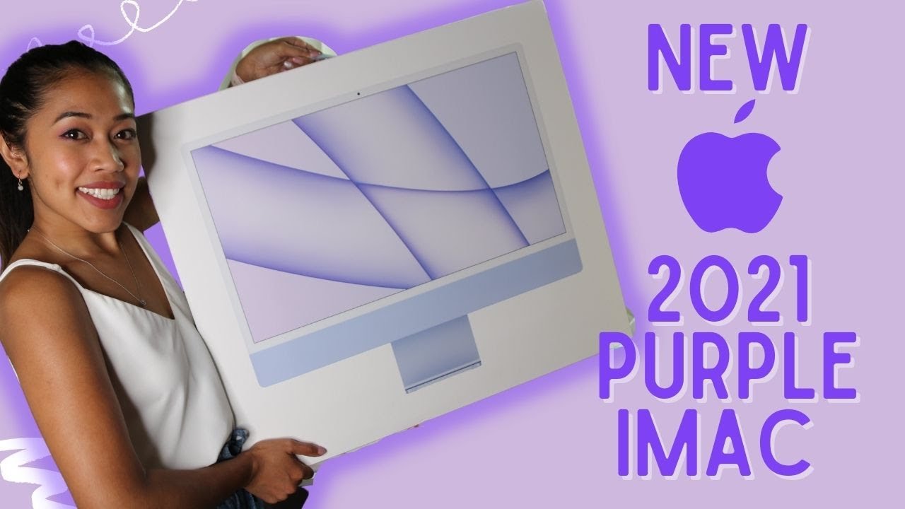 2021 Apple Purple M1 iMac Unboxing & First Impressions - YouTube