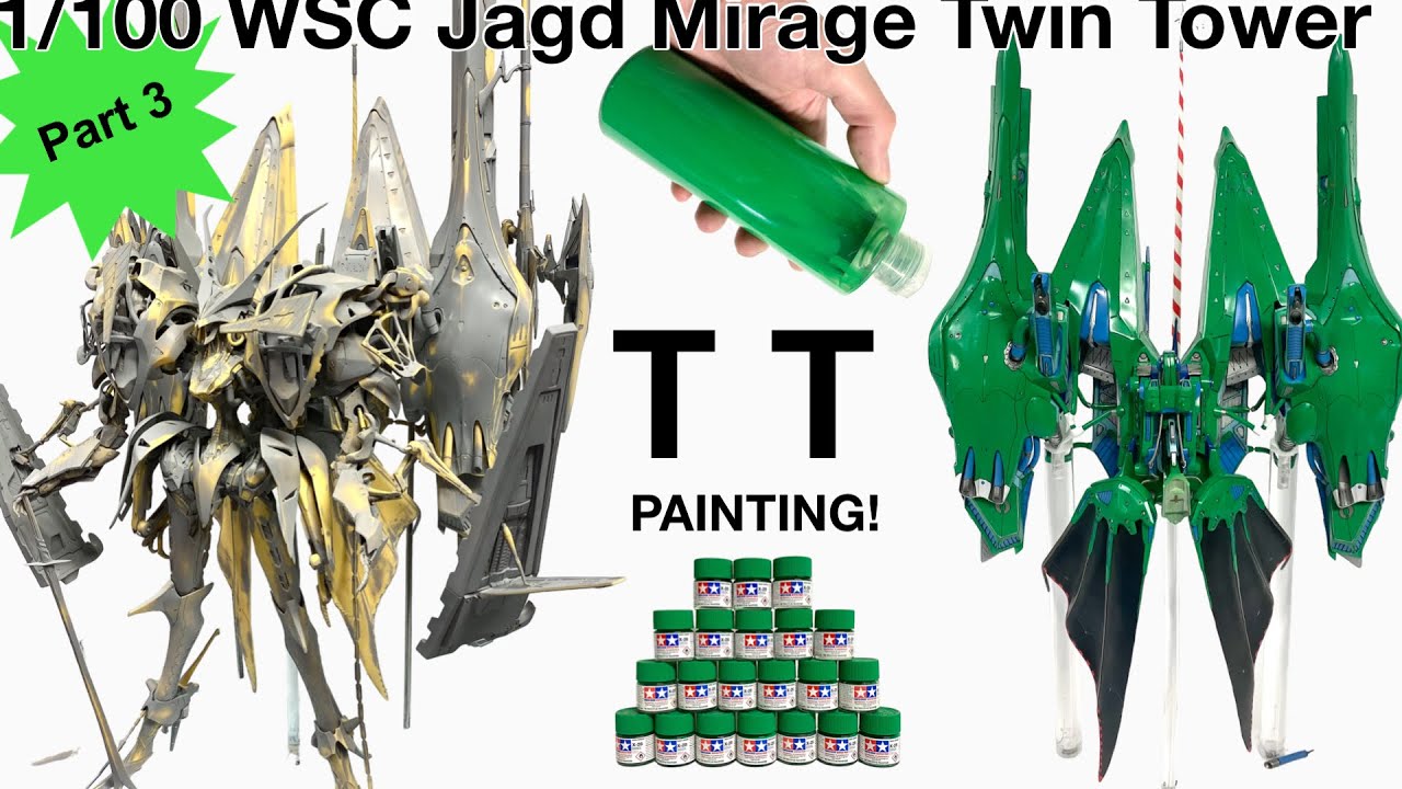 Painting the LEGENDARY 1:100 Jagd Mirage TWIN TOWER (WSC ver