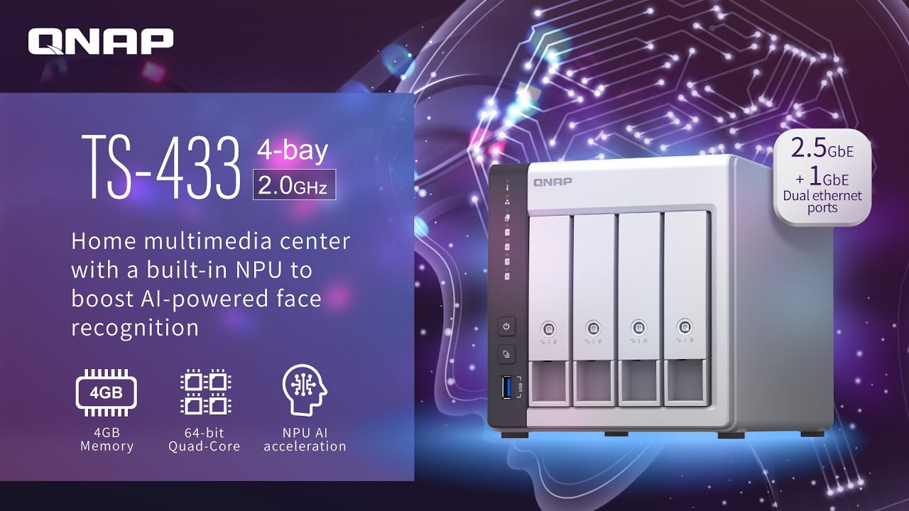 TS-433: Home multimedia center with a built-in NPU to boost AI