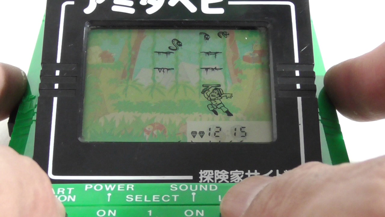 18251 Bandai LCD handheld Game Double Play Jungle Panic Amida Hebi