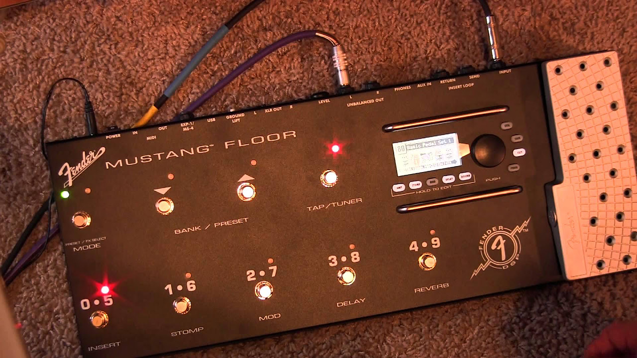 Fender Mustang floor pedal demo - YouTube