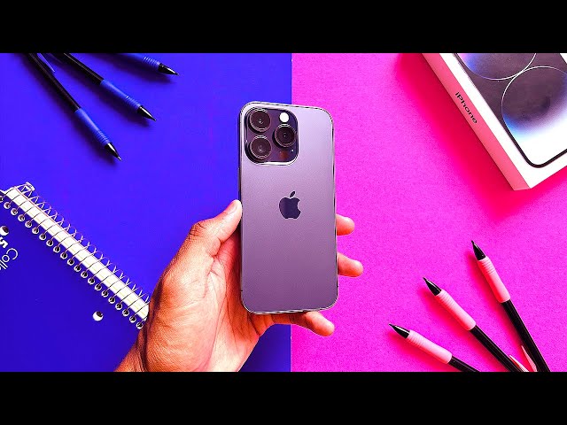iPhone 14 Pro DEEP PURPLE Unboxing And Setup! - YouTube