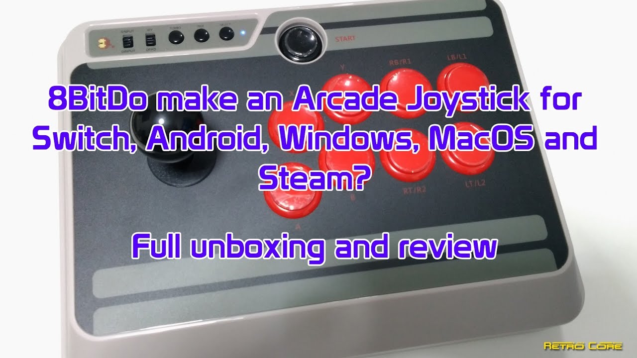 8BitDo N30 Bluetooth Arcade Joystick - Unboxing and Review - 4K