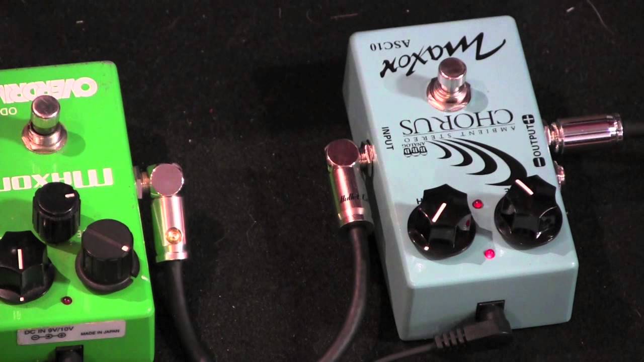 MAXON ASC10 Ambient Stereo Chorus guitar pedal demo with Pure