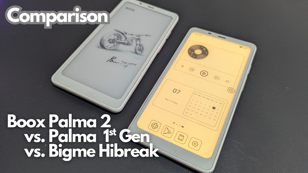 Boox Palma 2 vs. Palma 1 vs. Bigme Hibreak Comparison! What's