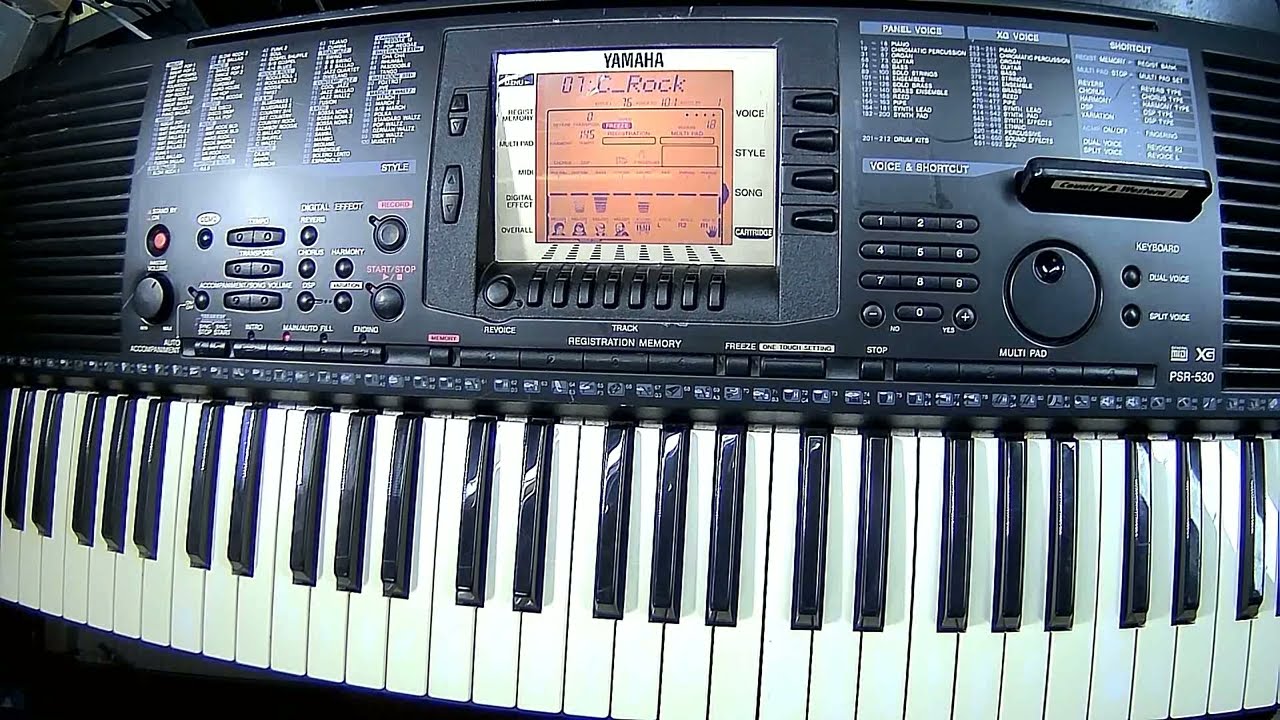 YAMAHA PSR 530 (DEMO songs) - YouTube