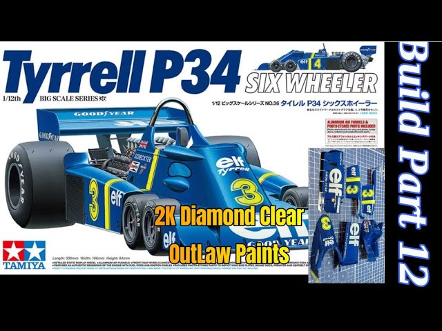 Tamiya 1/12 Scale Tyrrell P34 Six Wheeler Formula 1 Car. Part 12