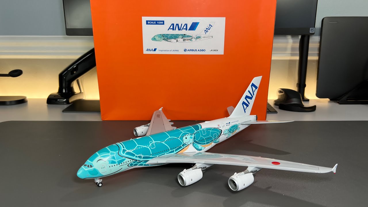 ○Air-bus A380 ／ Flying Honu ／グリーン カイ君 久しぶりにこの