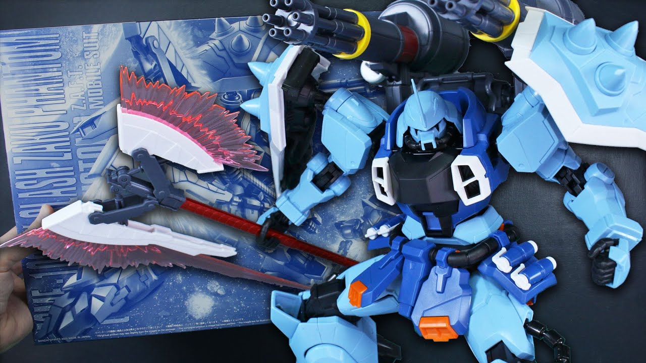 P-Bandai MG Slash Zaku Phantom [Yzak Jule Custom] UNBOXING and