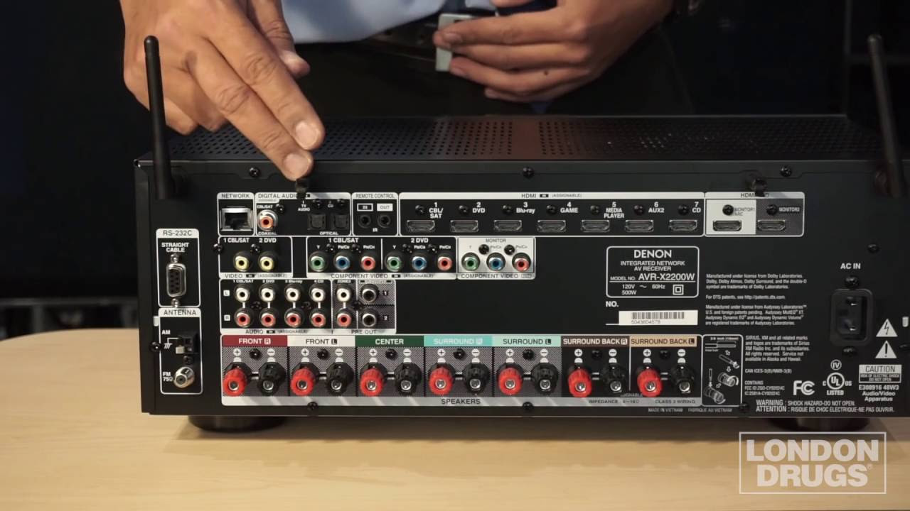 LDExpert Jared Reviews The Denon AVR X2200W Receiver - YouTube