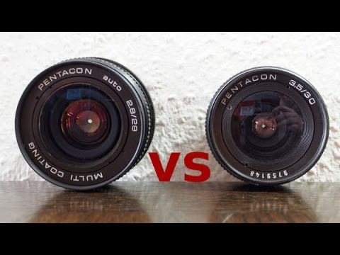 Pentacon 2.8/29 vs. Pentacon 3.5/30 Comparison Review - YouTube