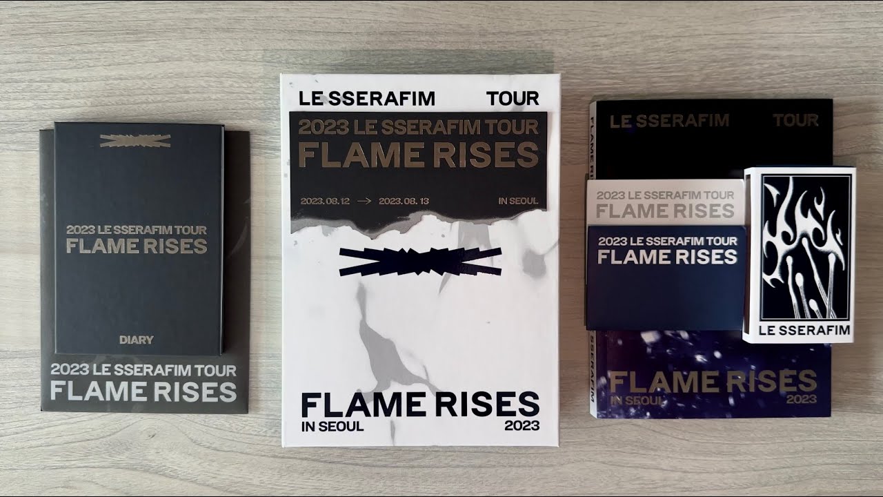 Unboxing 2023 LE SSERAFIM 르세라핌 TOUR 'FLAME RISES' IN SEOUL