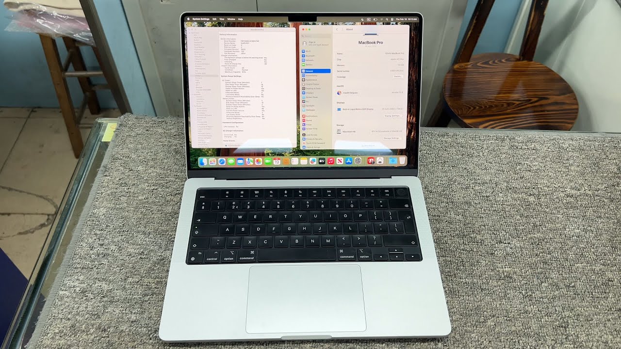 2023 MacBook Pro M2 Max 14-inch, 32GB RAM, 1TB storage, battery at