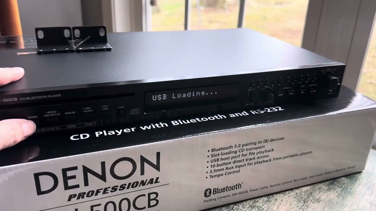 Denon DN-500CB Professional CD/Media Player with Bluetooth/USB/Aux