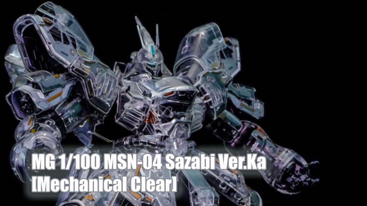 MG 1/100 MSN-04 Sazabi Ver.Ka [Mechanical Clear] - Painted Build