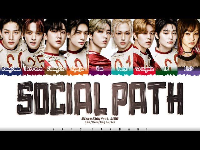 Stray Kids - 'Social Path (feat. LiSA)' Lyrics [Color