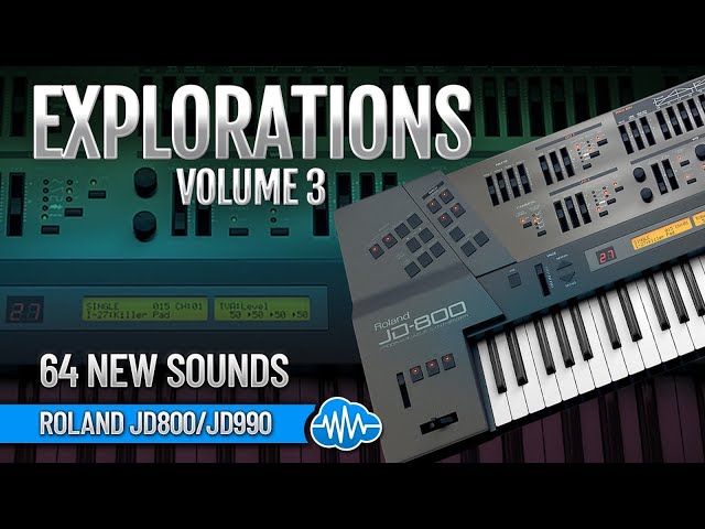 ROLAND JD-800 / 990 / JD-08 / ZENOLOGY ♫ 64 Custom Sounds