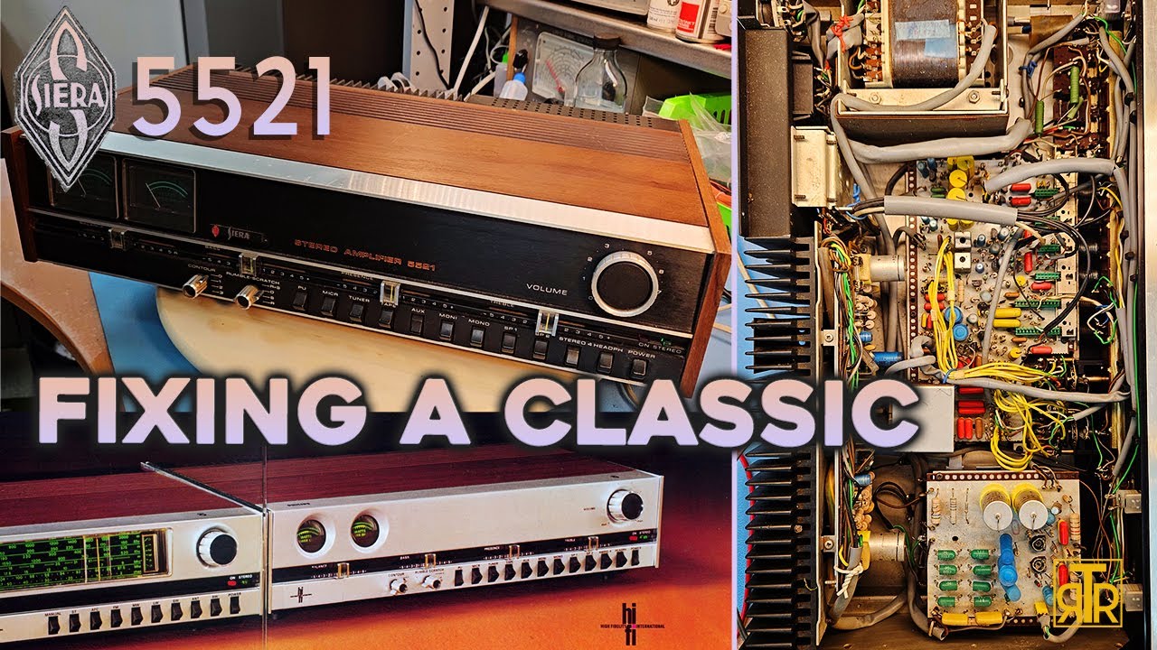 A classic piece of vintage audio on my workbench - Siera 5521