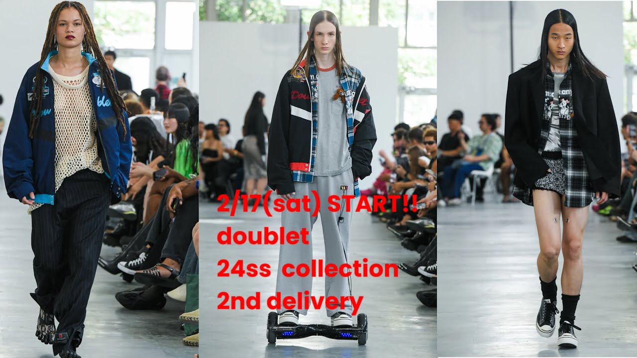 24SS】doublet A.I. PATCHES EMBRIDERY TRACK JACKET (NAVY/BLUE