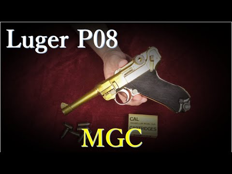 絶版金属モデルガン MGC P08 & MGC・ABS版，マルシン・金属版 - YouTube