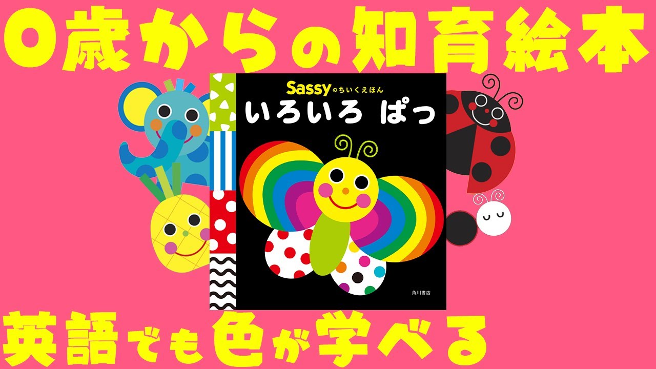 公式【絵本 読み聞かせ】英語でも色が学べる!0歳からの知育絵本『Sassy