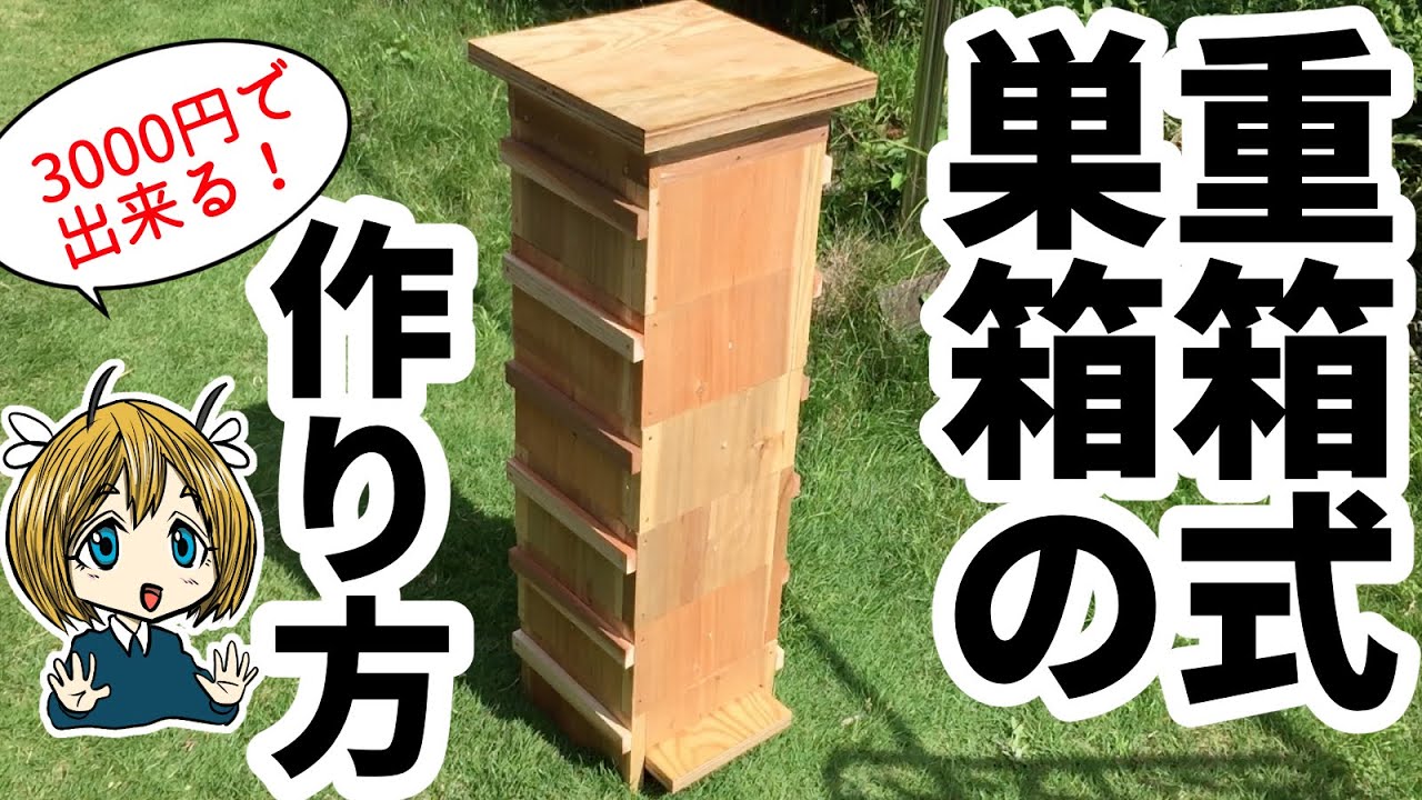 重箱式巣箱の作り方！3000円で自作できる！【日本ミツバチ】 - YouTube