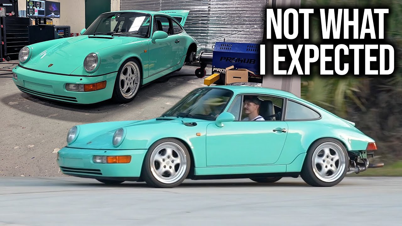 First Drive in my 6 Speed Swapped Porsche 964 - YouTube